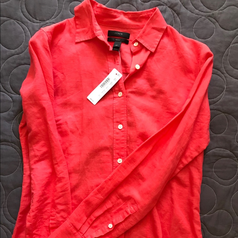 NWT J.Crew linen button down shirt